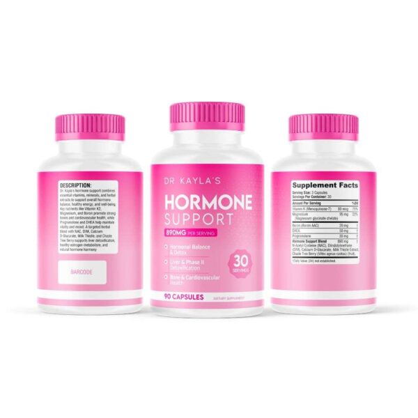 dr. kayla's hormone support: liver & bone health supplement